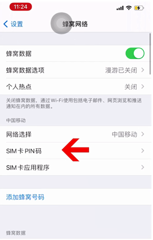 芙蓉苹果14维修网分享如何给iPhone14的SIM卡设置密码 