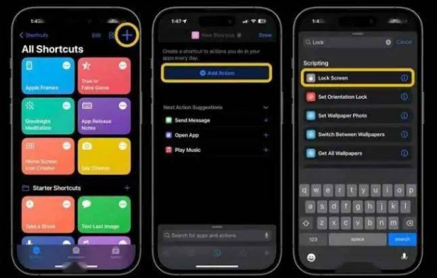 芙蓉苹果14锁屏维修店分享iPhone14升级iOS16.4后如何创建锁屏快捷方式 