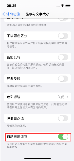 芙蓉苹果15维修店分享iPhone 15 Pro系列屏幕亮度 