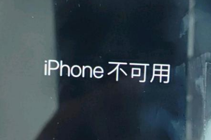 芙蓉苹果服务网点分享锁屏界面显示“iPhone 不可用”如何解决 